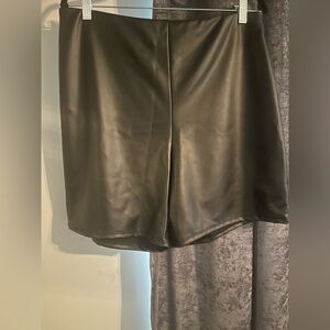 Faux Leather Shorts